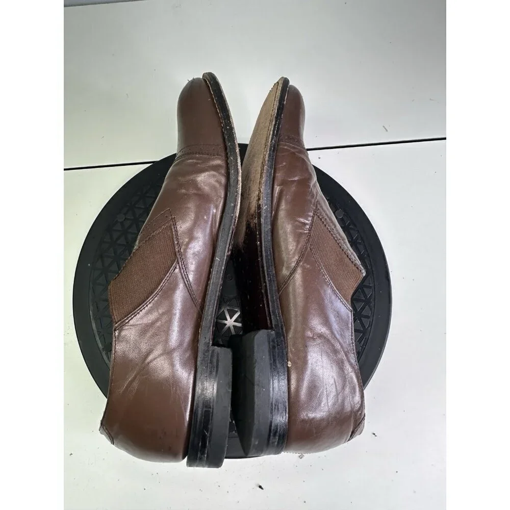 VINTAGE Stacy Adams Men's Brown Leather Loafers Size 10.5 D